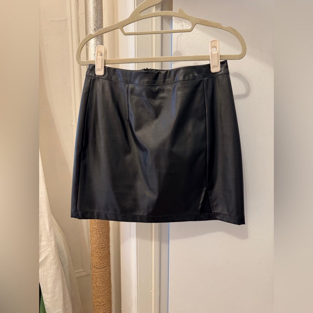 Cupshe Black Faux Leather Jacket